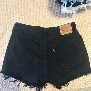 Levi's Women's Black Denim Shorts
